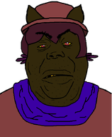 angry cat_ear clothes hair hat jimbo_(namefag) lips meta:namefags missing_tooth nigger niko_(oneshot) oneshot oneshot_pedo_nigger soyjak stubble trend:slopjak variant:alicia yellow_sclera yellow_teeth