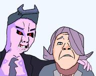 2soyjaks biting_lip chest_hair clothes daddy_dearest female fnf friday_night_funkin' grey_eyes gums hair hand_on_shoulder laser_eyes leather_jacket menacing nervous nose ongezellig pink_skin purple_hair scarf short_hair smile teeth_showing tired variant:bernd variant:chudjak vera_(ongezellig) white_skin // 1265x1000 // 51.0KB