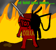 artist:ploot fire foot glasses greentext match meta:namefags oil oil_can red_skin subvariant:condiment variant:feraljak zonky_(user) // 457x406 // 46.6KB