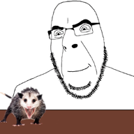 animal animal_abuse animated blood crushing death fist glasses gore hand opossum smile soyjak stubble variant:cobson // 868x910 // 209.6KB