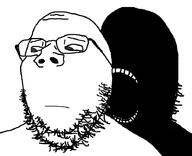 2soyjaks black black_skin closed_mouth dark evil glasses looking_down looking_to_the_right nigger ominous sad stubble variant:gapejak // 900x730 // 40.4KB