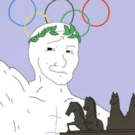 buff chess horse knight meta:not_oc muscles nas:wojak olympics white_skin wreath // 1920x1920 // 314.8KB