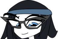 beanie blue_eyes clothes glasses hair oekaki variant:soytan // 633x420 // 71.0KB