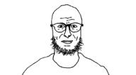 closed_mouth glasses soyjak stubble template variant:BaldGlasses // 1080x600 // 2.5MB