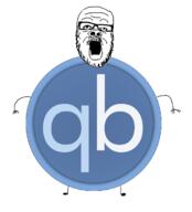 arm full_body glasses hand leg logo mustache open_mouth piracy qbittorrent soyjak stubble technology torrent variant:a24_slowburn_soyjak // 642x707 // 102.7KB