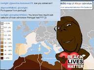 african_admixture black_lives_matter blm_logo comment dodecad eupedia heart lowlight_(user) map nigger percentage portugal screenshot series:ethnoracial_maps sloptranwnbag_(namefag) variant:gapejak wholesome // 624x460 // 251.5KB