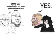 artist:shitskintrannypedophilebraphog bitemarks blush femjak meme meta:op_is_a_tranny nas:nordic_chad nas:twink nas:wojak nas:yes_chad open_mouth soyboy stubble submissive variant:fatjak variant:soyak variant:wojak yes // 1200x790 // 85.0KB