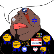 america_first autism_awareness award black_skin flag:israel flag:transgender_pride_flag kanye_west meta:namefags series:nonexistant_namefags spade star_of_david swastika transgender_flag transheart variant:meximutt warrior-z_(user) // 1329x1333 // 418.9KB