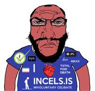 acronym angry checkmark dnr emoticon heart i_love incel incels.is jfl logo noose punisher_face purple_shirt slang subvariant:science_lover total_foid_death variant:markiplier_soyjak // 928x893 // 416.8KB