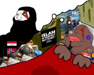 Warrior-Z(user) autism award beard bed blanket drawing fat flag:israel fnf_pedo garbage god_of_war hair islam jartycuck kratos name_tag noose pee_stain piss poster sleeping spade stain star_of_david subvariant:mexiaryan text variant:chudjak variant:meximutt // 502x400 // 1.6MB