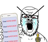 angry badge bloodshot_eyes crying glasses hand holding_object holding_phone iphone mustache phone sage soyjak soyjak_party stubble supersage variant:a24_slowburn_soyjak // 1232x1080 // 181.5KB