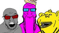 3soyjaks 9a0c meta:namefags mustard_(user) quote_(user) red_glasses subvariant:impish_amerimutt variant:feraljak variant:impish_soyak_ears variant:markiplier_soyjak // 1280x720 // 44.6KB