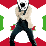 angry animated burundi country dance flag flag:burundi full_body gangnam_style glasses irl open_mouth soyjak star stubble variant:cobson // 300x460 // 497.0KB