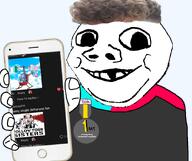 award baby badge deformed holding_object holding_phone subvariant:nathaniel text tiktok variant:bernd variant:gapejak zoomer_hair // 892x750 // 308.8KB