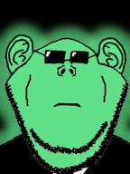 black_background central_intelligence_agency clothes front_facing glasses glowing mouth necktie neutral stubble suit sunglasses variant:impish_soyak_ears // 598x800 // 106.3KB