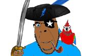 bird black_skin clothes flag:somalia glasses hat parrot pirate pirate_hat smile somali somalia star stubble variant:budgiejak variant:cobson // 1050x600 // 241.2KB
