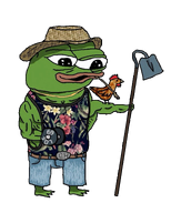 amphibian animal belt buff chicken clothes dumbbell farmer foot frog full_body green_skin hat holding_object lifting lips nas nas:pepe open_mouth pepe pepe_the_frog straw_hat subnas:apu transparent_background // 1200x1500 // 956.0KB