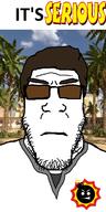 angry brown_hair closed_mouth clothes glasses hair its_over serious_sam soyjak stubble text tinted_glasses variant:markiplier_soyjak video_game // 600x1200 // 365.9KB