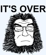 closed_eyes closed_mouth glasses its_over soyjak stubble text variant:soydoz // 600x720 // 38.5KB