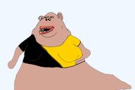 amerimutt anarcho-capitalism arm brown_skin clothes dog_rapist ear flag flag:anarcho-capitalism open_mouth pedophile soyjak subvariant:impish_amerimutt subvariant:slugmutt teeth transparent_background variant:impish_soyak_ears // 1500x1000 // 230.0KB