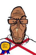 award booger brown_skin crying european flag flag:jersey glasses hair jersey mucus mutt new_jersey red_eyes soyjak stubble subvariant:euromutt sweater united_states variant:markiplier_soyjak // 591x900 // 42.5KB
