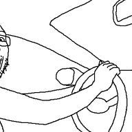 arm car driving glasses hand happy mirror open_mouth seatbelt soyjak steering_wheel stubble template variant:drivejak // 566x338 // 11.2KB