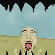 blue_eyes op_is_a_retarded_lazy_faggot_for_not_tagging_his_own_shit painting pov red_gums stubble variant:bernd vore yellow_teeth // 2100x2100 // 1.3MB