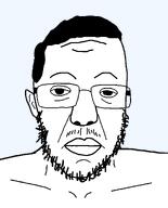 glasses hair moustache series:fusionjaks stubble subvariant:patrick subvariant:slowburn_patrick template variant:a24_slowburn_soyjak variant:chudjak white_skin // 986x1224 // 26.1KB