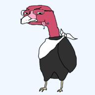 animal beak bird evil licking_lips napkin nose series:animaljaks tongue variant:gapejak vulture wing // 600x600 // 22.8KB