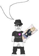 anime atheism body_pillow chud clothes fedora glasses i_love k_on small_penis soyjak speech_bubble speech_bubble_empty subvariant:chudjak_front subvariant:obsessedchud twp variant:chudjak // 1025x1452 // 92.4KB