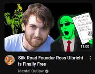 glasses glowing hand mental_outlaw meta:tagme open_mouth ross_ulbricht soyjak stubble thumbnail trend:glowie variant:comicjak youtube // 335x264 // 91.8KB