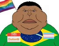 brazil brazillian chudson88_(namefag) chudson88_(user) fat flag:brazil mulatto obese subvariant:meximutt_front2 variant:meximutt // 1389x1080 // 485.2KB