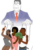 4soyjaks alcohol clothes drink gun hand money puppet puppeteer subvariant:female_cobson subvariant:mexiaryan subvariant:wholesome_soyjak suit variant:cobson variant:gapejak variant:meximutt // 1284x1931 // 722.3KB