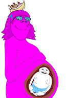 2soyjaks arch_linux baby babyjak banana_split_ice_cream female magenta_skin object_on_head one_tooth pregnant quote quote_(user) quote_admin subvariant:gapejak_female variant:gapejak variant:vlodson // 1271x1894 // 379.4KB