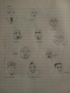 angry closed_mouth clothes ear glasses hair hat irl military_cap multiple_soyjaks open_mouth soyjak stubble traditional_media uniform variant:a24_slowburn_soyjak variant:bernd variant:chudjak variant:cobson variant:el_perro_rabioso variant:feraljak variant:impish_soyak_ears variant:kuzjak variant:markiplier_soyjak variant:nojak variant:soyak // 3456x4608 // 767.8KB