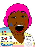 aesthetic bl blogo brown_skin cut edtwt female flag:minor_attracted_person fujoshi lips map_(pedophile) omori open_mouth pedophile pink_hair sanrio shotacon shtwt subvariant:scott variant:alicia yaoi // 592x720 // 72.4KB