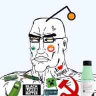 anime antenna bald balding black_lives_matter blm_logo buff communism creeper everyone_liked_that glasses marijuana meta:tagme minecraft muscles muscular_male orange_eyes pickle_rick reddit rick_and_morty soy soylent soylent_(mint_chocolate) speech_100 strong subvariant:perceptive_chud text variant:chudjak weed wholesome_100 // 799x799 // 164.8KB