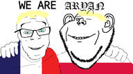 aryan blond blue_eyes countrywar flag flag:france flag:poland france glasses poland smile stubble variant:feraljak variant:impish_soyak_ears // 1920x1080 // 267.6KB