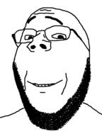 bald beard bushy_eyebrows closed_mouth glasses hairy smile subvariant:wholesome_soyjak variant:gapejak // 600x800 // 14.8KB