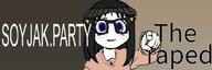 ayumu_kasuga azumanga_daioh beanie glasses meta:banner nubanner pointing pointing_at_viewer the_raped variant:soytan // 600x200 // 94.7KB