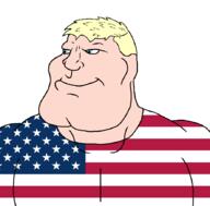 aryan blond blue_eyes buff closed_mouth flag flag:united_states flags goy meta:tagme muscular_male non-jew subvariant:mexiaryan united_states us variant:meximutt white_skin yellow_hair // 886x872 // 47.1KB