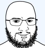 bald beard glasses smile soyjak variant:ebassi // 460x500 // 5.8KB