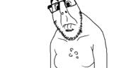 biting_lip closed_mouth glasses oekaki soyjak stubble variant:cobson // 500x250 // 17.0KB