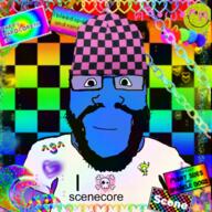 beard calm closed_mouth clothes glasses i_love scene scenecore soyjak subvariant:science_lover text tshirt variant:markiplier_soyjak // 2828x2828 // 5.8MB