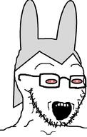 grey_hair open_mouth rabbit red_eyes soyjak stubble variant:soyak // 634x999 // 31.0KB