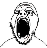 glasses open_mouth soyjak stubble variant:isaac // 456x467 // 15.7KB