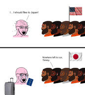 airpods crying flag:japan flag:united_states hindu immigration india japan passport pink_skin suitcase swastika united_states variant:soyak // 1624x1806 // 308.8KB