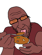 beefsoup_(user) dark_skin eating glasses stew stubble variant:unknown // 617x812 // 31.2KB