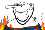 big_nose clothes fingers_crossed fire liar pinocchio smile stubble variant:impish_soyak_ears // 1200x800 // 81.2KB