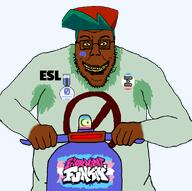 beard esl fnf fnf_pedo glasses glowing islam nigger scooter shitskin smile tranny trend:jartycuck troon variant:blartjak // 910x906 // 204.0KB